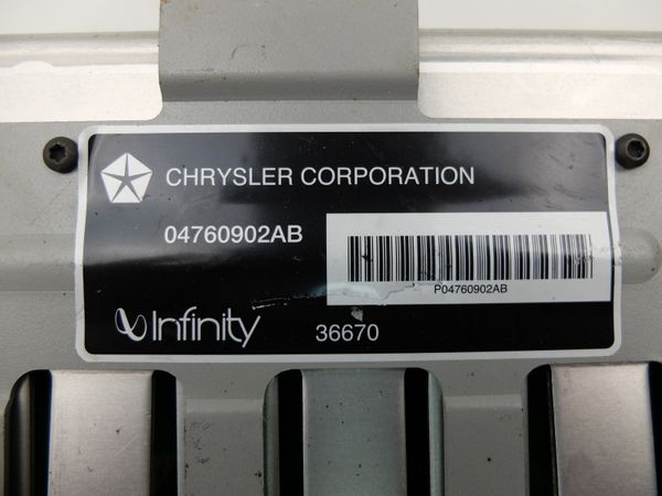 Amplificateur Audio Chrysler 300M Infinity