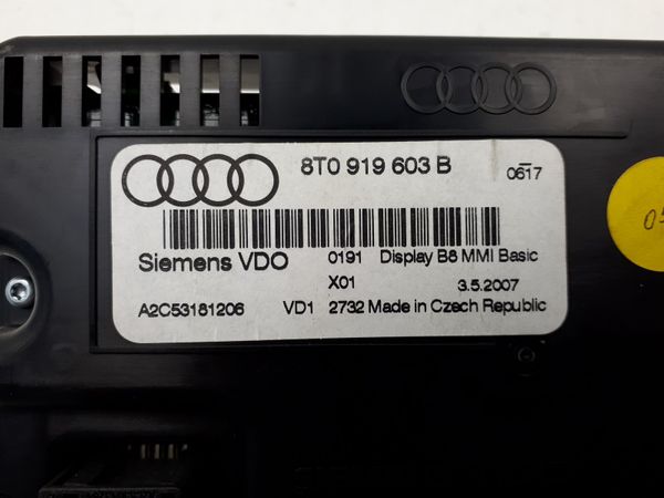 Affichage Ordinateur MMI Audi A4 B8 8T0919603B A2C53181206
