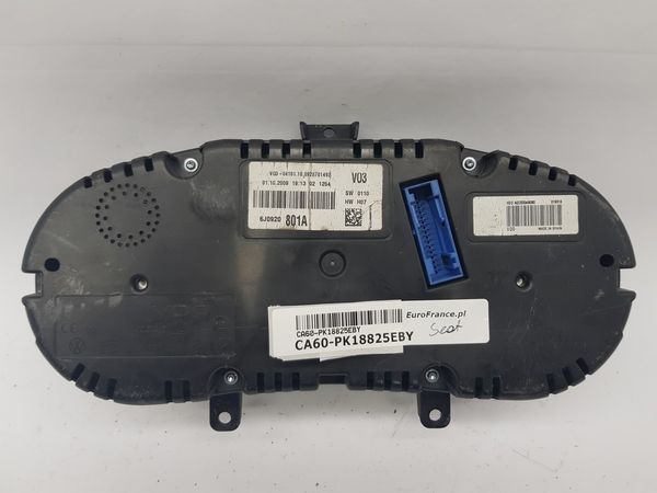 Bloc Compteurs Vitesse Seat Ibiza 6J0920801A 18825
