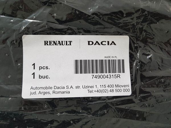 Carpette De Voiture Dacia Duster 749006230R 749004315R