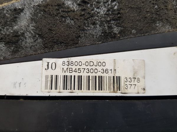 Bloc Compteurs Vitesse Toyota Yaris 83800-0DJ00 838000DJ00 26446