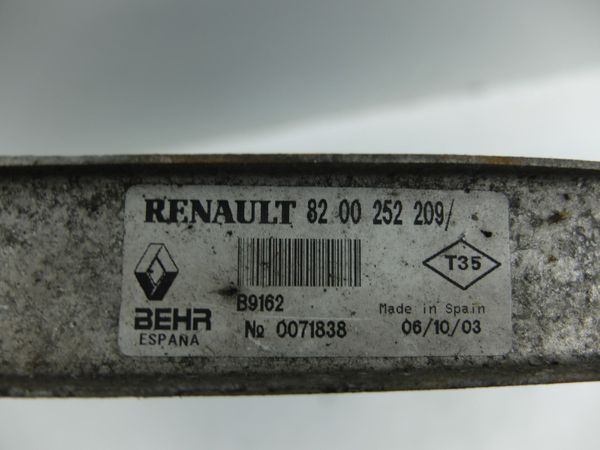 Refroidisseur Turbo   Clio 2 8200252209 B9162 Behr Renault 10902