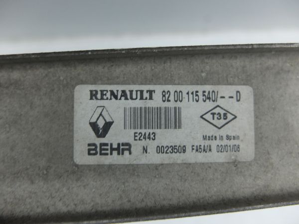 Refroidisseur Turbo   Renault 8200115540 E2443 Behr 10906