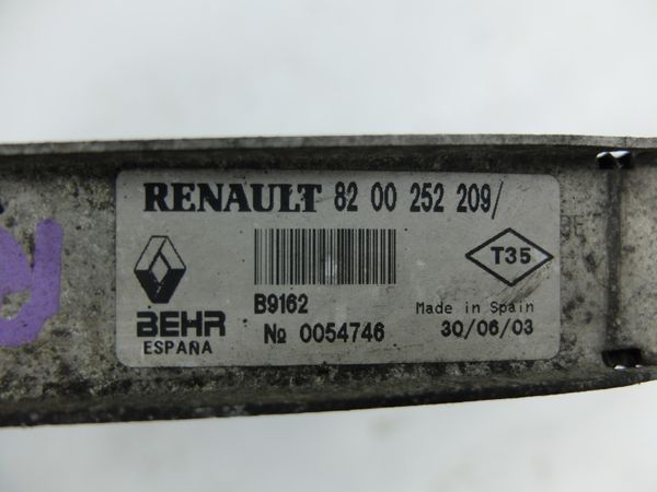 Refroidisseur Turbo   Clio 2 8200252209 B9162 Behr Renault