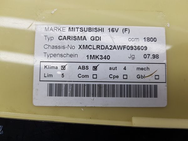 Commande Chauffage Mitsubishi Carisma MR398016 CAB502A005C
